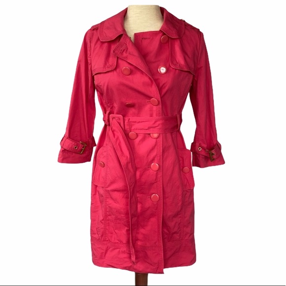 ⭐️ SOLD ⭐️ JUICY COUTURE Belted Trench Coat - Picture 2 of 10